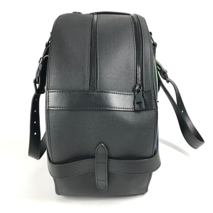 Louis Vuitton Shoulder Bag Soft Hat Trunk M30335 Taiga Leather Ardoise Black