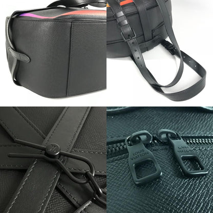 Louis Vuitton Shoulder Bag Soft Hat Trunk M30335 Taiga Leather Ardoise Black