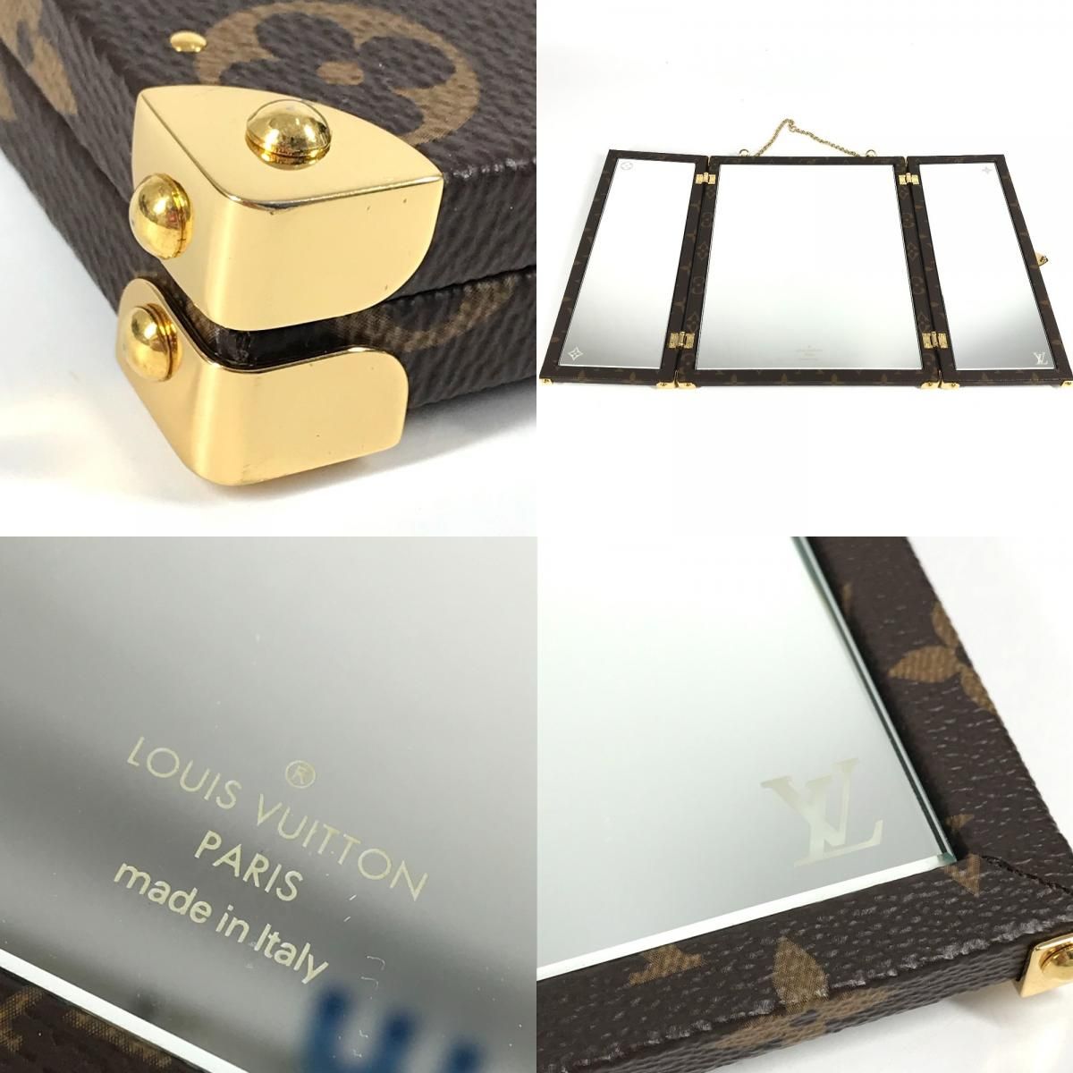 Louis Vuitton Mirror Home Mirror Trunk Gi0554 Monogram Canvas Brown
