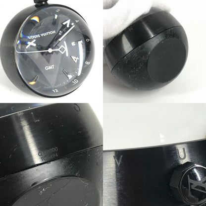 Louis Vuitton Table Clock Tambour Gmt Tambour Gmt Q1q000 Ss Black