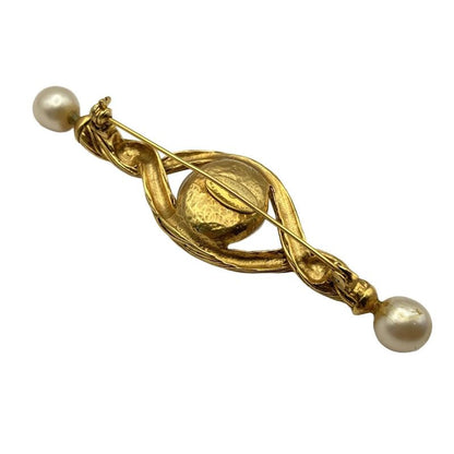 Chanel Brooch - Gold X Ivory