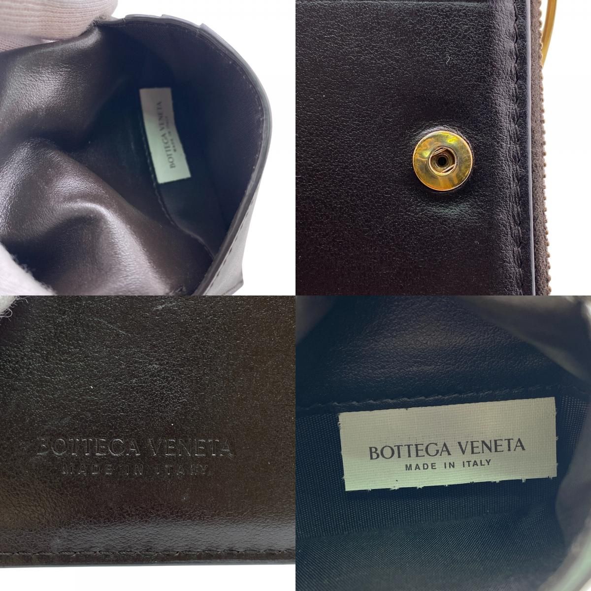 Bottega Veneta Compact Wallet Cassette Bifold Wallet Brown Unisex