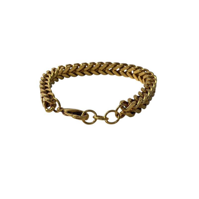 Balenciaga Men's Gold Chain Bracelet GP #m