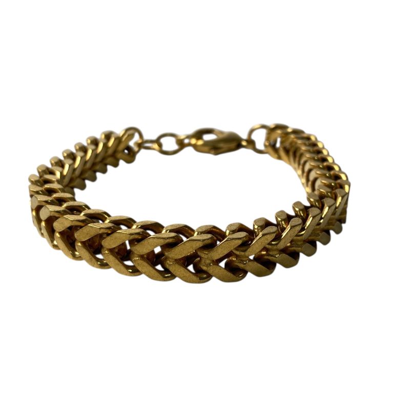 Balenciaga Men's Gold Chain Bracelet GP #m
