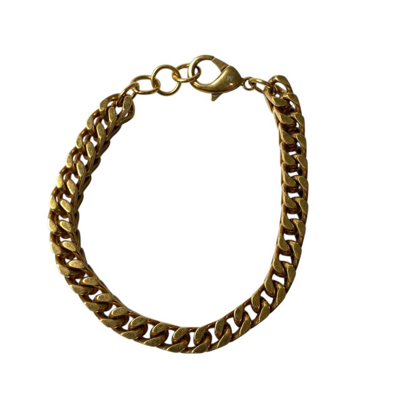Balenciaga Men's Gold Chain Bracelet GP #m