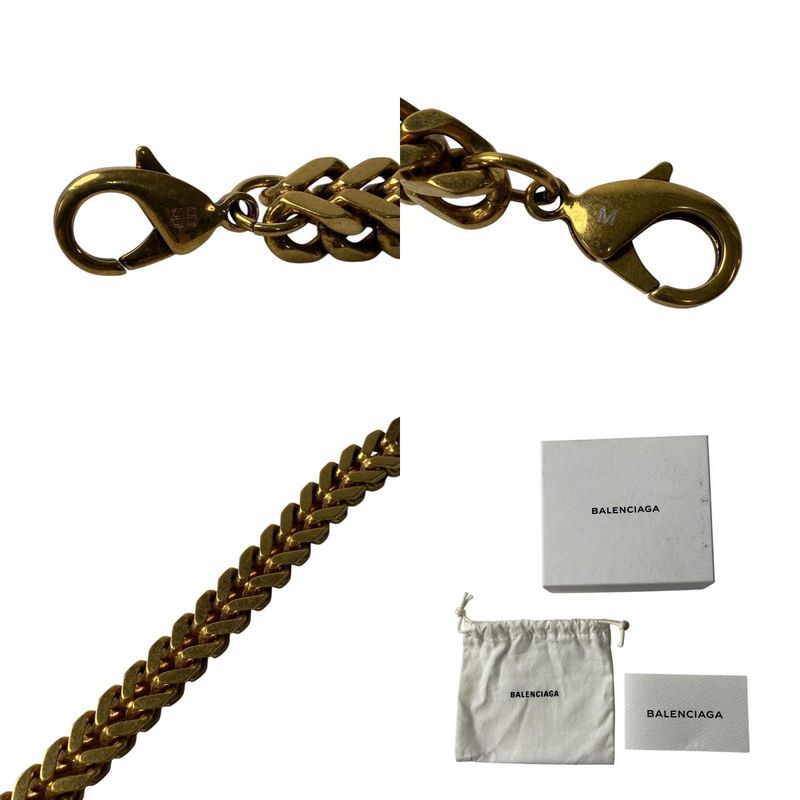 Balenciaga Men's Gold Chain Bracelet GP #m
