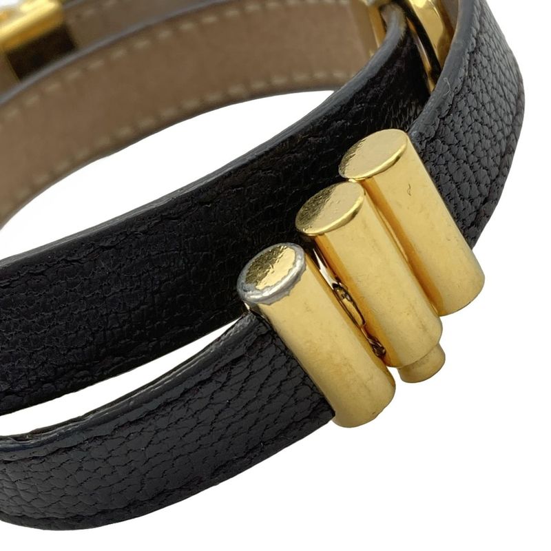 Bvlgari Bracelet Bvlgari Leather Dark Brown X Gold
