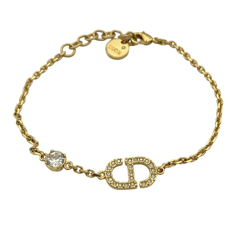 Dior Christian Dior Bracelet - Gold CD Motif