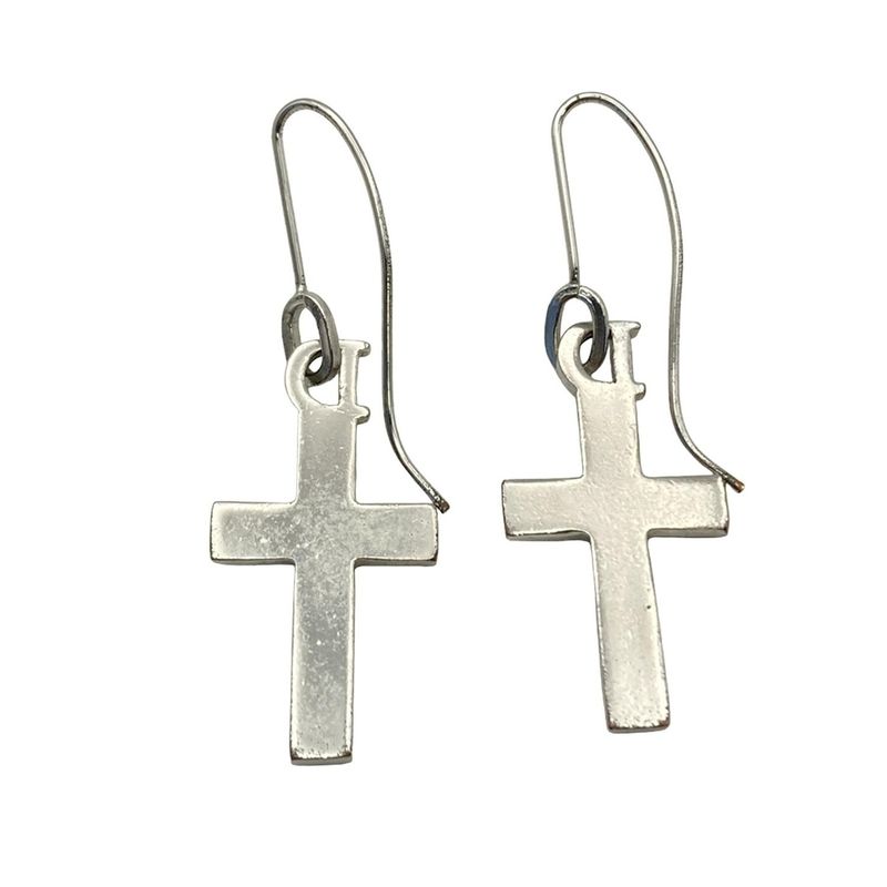 Dior Christian Dior Earrings - Silver Cross