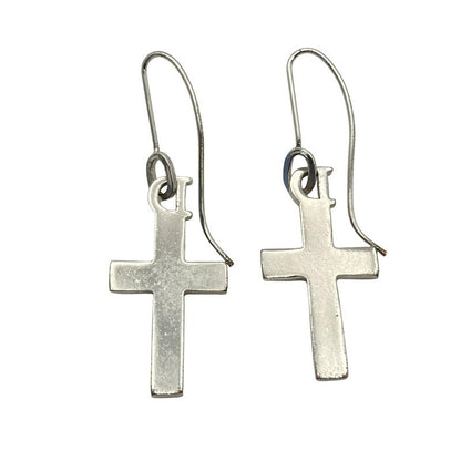 Dior Christian Dior Earrings - Silver Cross