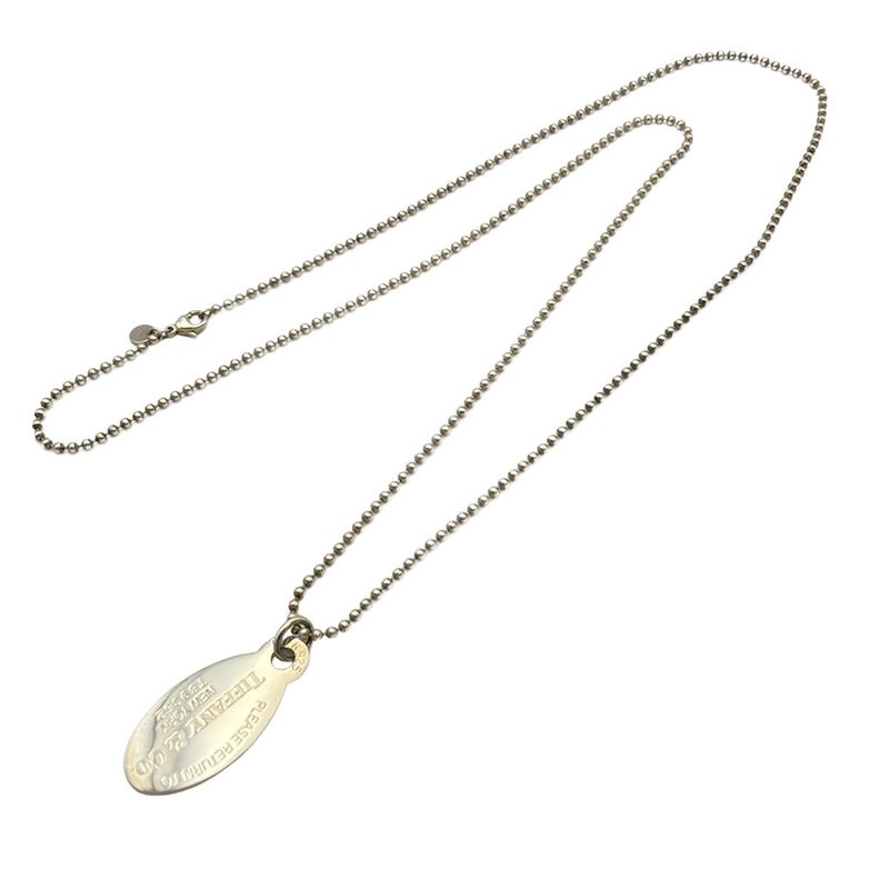 Tiffany & Co Necklace Return to Oval Silver Long Ball Chain
