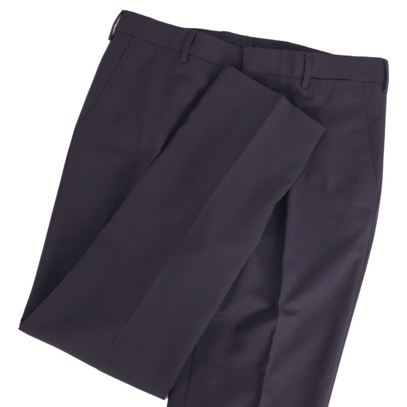 Hermes Pants Long Slacks Wool Check