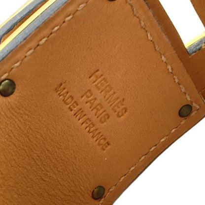 Hermes Bracelet Kelly Dog Leather Black Gold Hardware