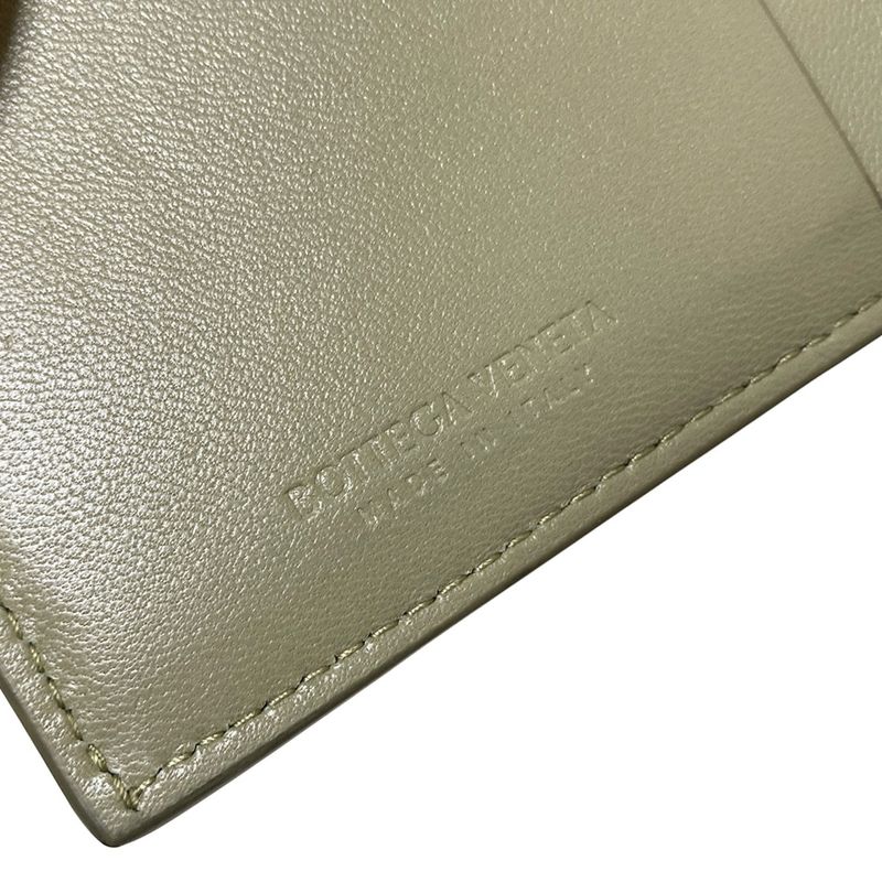 Bottega Veneta Coin Case Cassette Khaki Fragment Case Leather