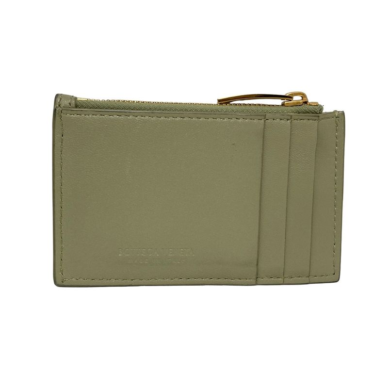 Bottega Veneta Coin Case Cassette Khaki Fragment Case Leather