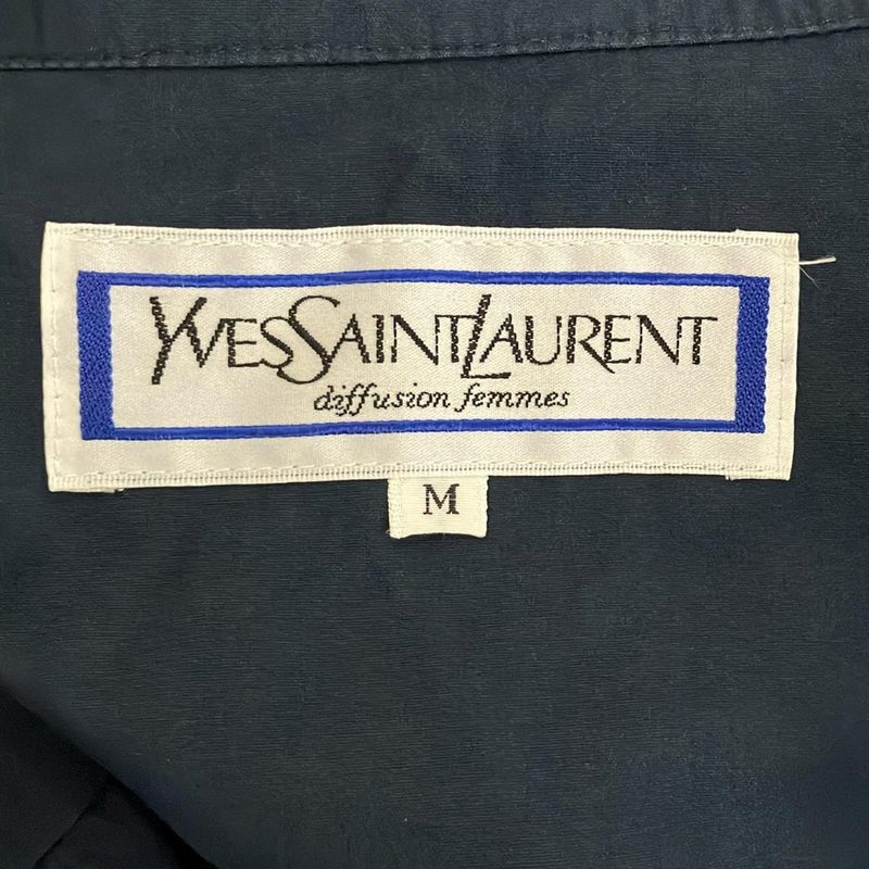 Yves Saint Laurent Coat Size M Women's - Navy Long Sleeve