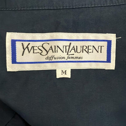 Yves Saint Laurent Coat Size M Women's - Navy Long Sleeve