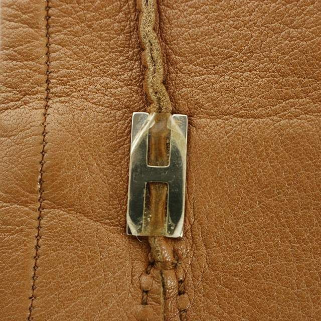 Hermes Gloves Lambskin Hhardware S Brown Yi11 • OH