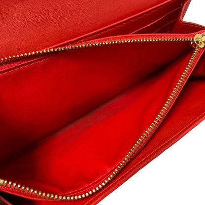 Louis Vuitton Long Wallet Monogram Vernis Portefeuille Sarah Nm2 M91739 Rouge