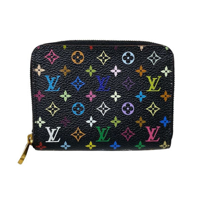 Louis Vuitton Coin Case Monogram Multicolor Zippy Coin Purse M66549 Noir Black