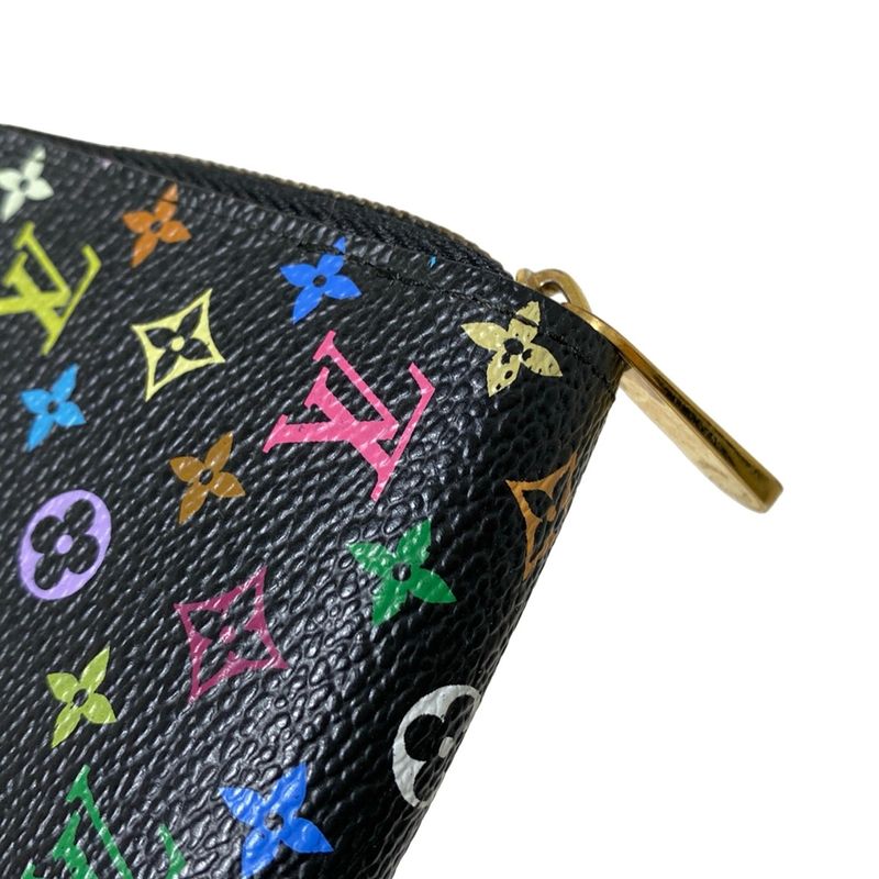 Louis Vuitton Coin Case Monogram Multicolor Zippy Coin Purse M66549 Noir Black