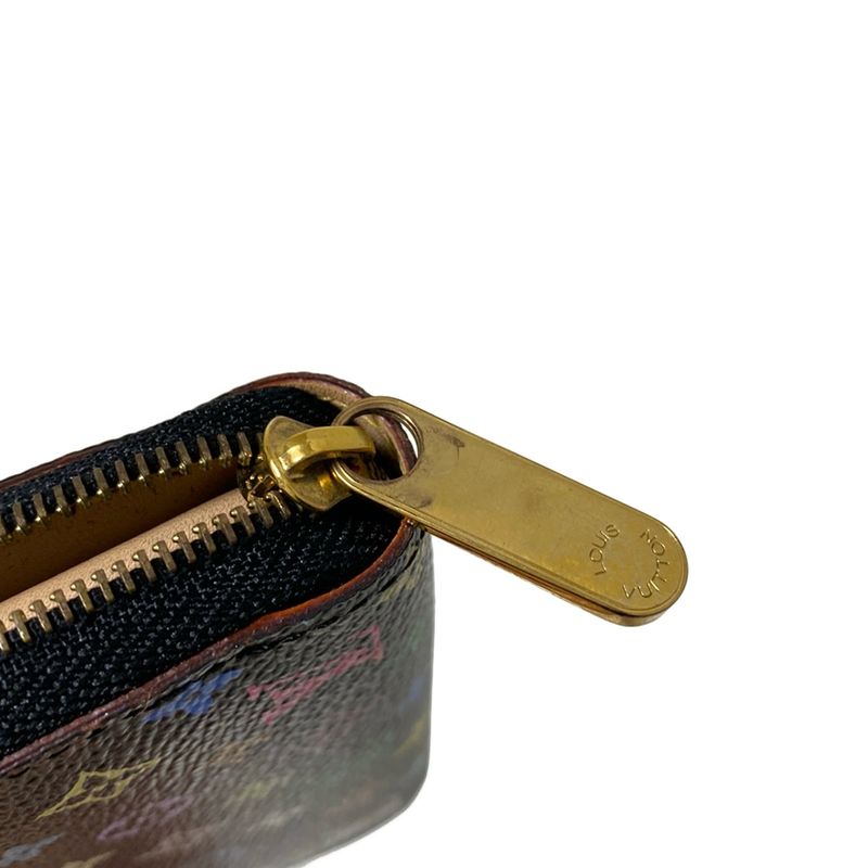 Louis Vuitton Coin Case Monogram Multicolor Zippy Coin Purse M66549 Noir Black