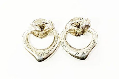 Tiffany & Co Tiffany & Co Open Heart Earrings Silver Aa 251212