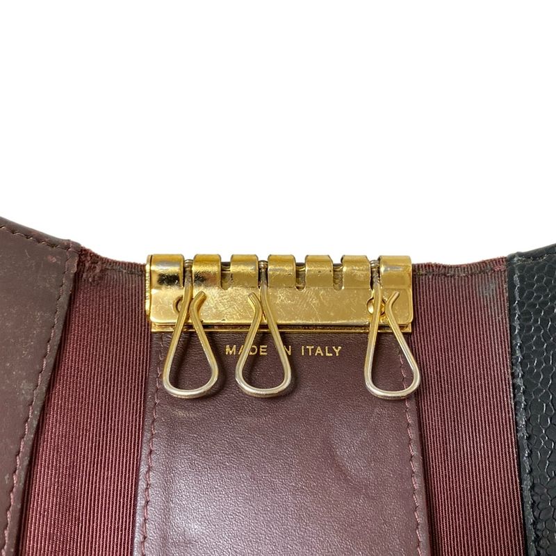 Chanel Key Case Matelasse A31503 Black 6 Hooks Coco Mark Gold Hardware