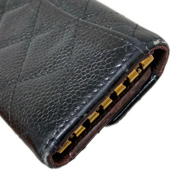 Chanel Key Case Matelasse A31503 Black 6 Hooks Coco Mark Gold Hardware