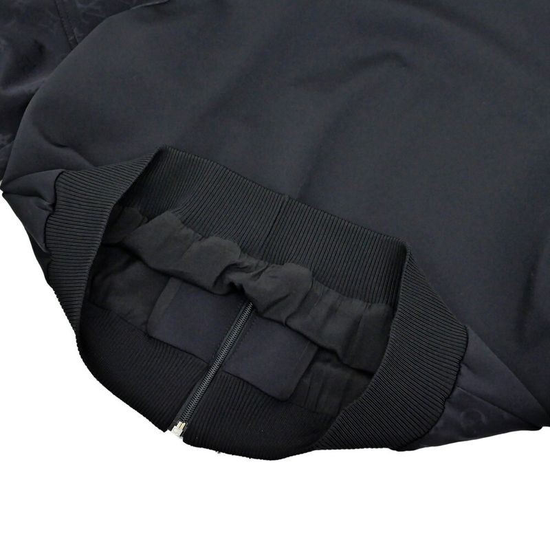 Louis Vuitton Embossed Monogram Zip Up Jacket Black Size 40 Outerwear