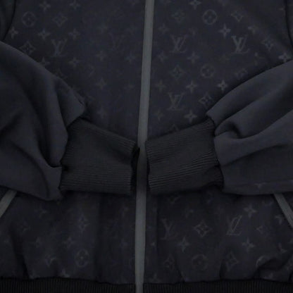 Louis Vuitton Embossed Monogram Zip Up Jacket Black Size 40 Outerwear