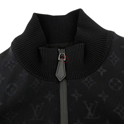 Louis Vuitton Embossed Monogram Zip Up Jacket Black Size 40 Outerwear