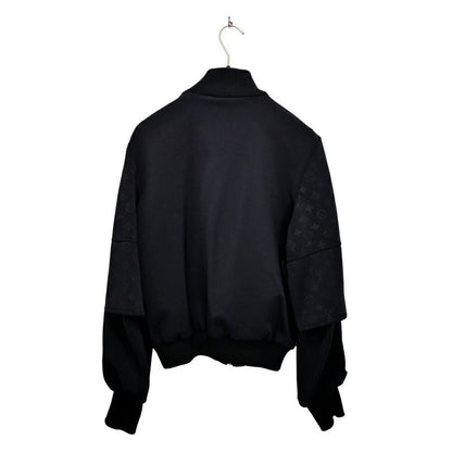 Louis Vuitton Embossed Monogram Zip Up Jacket Black Size 40 Outerwear