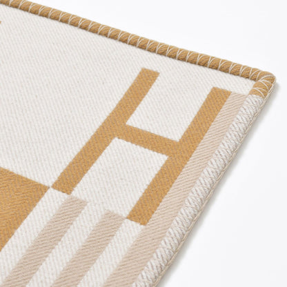 Hermes Avalon Blanket Beige Brown Wool Cashmere — view 5