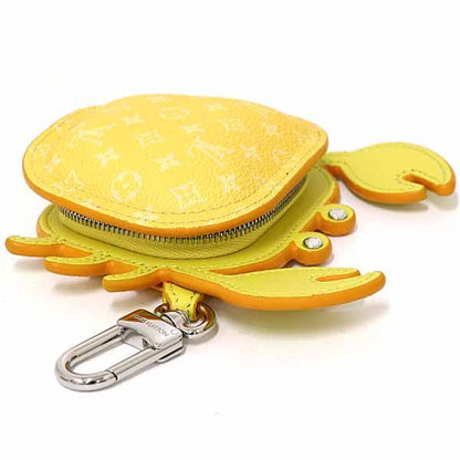 Louis Vuitton Bag Charm Club Key Holder Accessory Case Crab Jaune