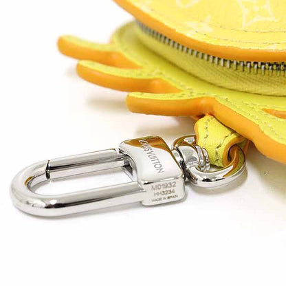 Louis Vuitton Bag Charm Club Key Holder Accessory Case Crab Jaune
