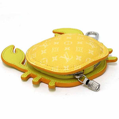 Louis Vuitton Bag Charm Club Key Holder Accessory Case Crab Jaune