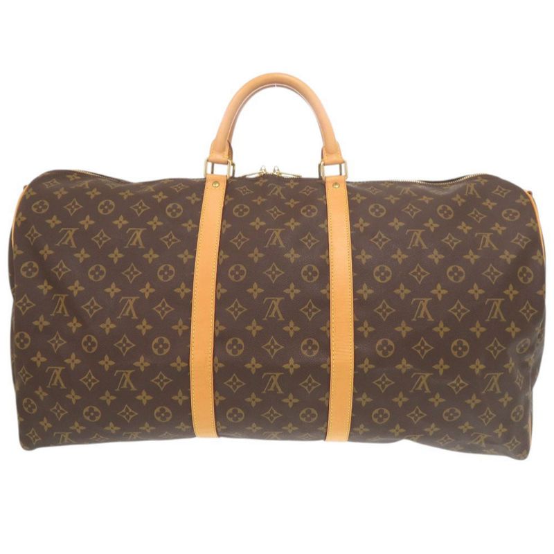 Louis Vuitton Keepall Bandouliere 60 Monogram M41412 Brown Boston Bag LV 0950