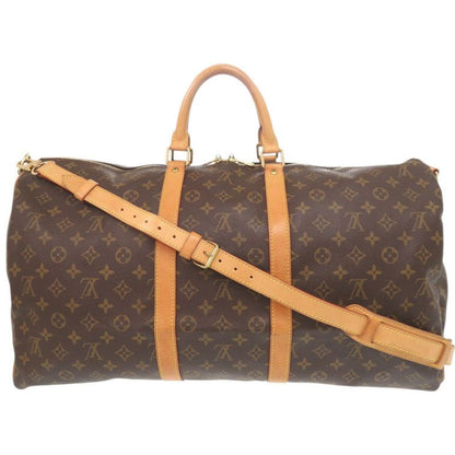 Louis Vuitton Keepall Bandouliere 55 Monogram M41414 Brown Boston Bag LV 0951