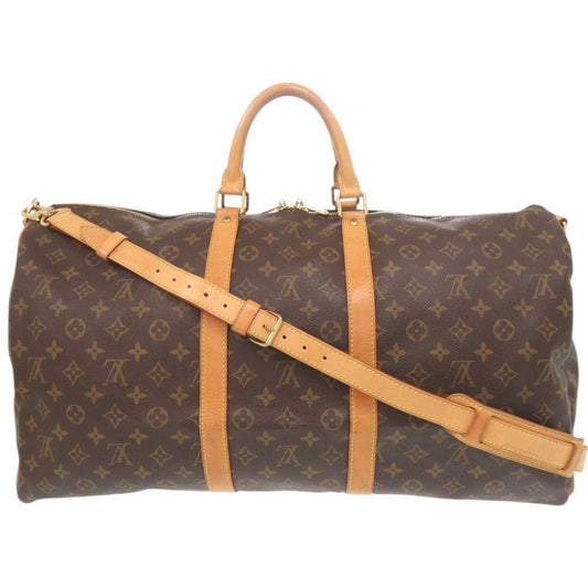 Louis Vuitton Keepall Bandouliere 55 Monogram M41414 Brown Boston Bag LV 0951