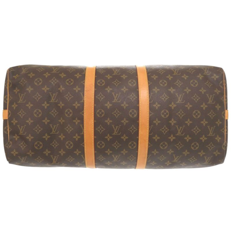 Louis Vuitton Keepall Bandouliere 55 Monogram M41414 Brown Boston Bag LV 0951