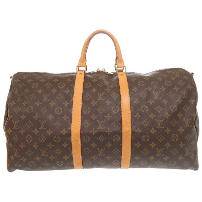 Louis Vuitton Keepall Bandouliere 55 Monogram M41414 Brown Boston Bag LV 0951