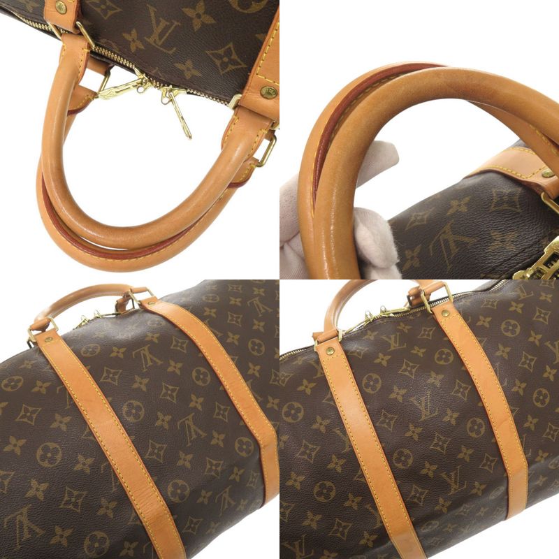 Louis Vuitton Keepall Bandouliere 55 Monogram M41414 Brown Boston Bag LV 0951