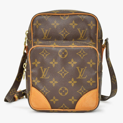 Louis Vuitton Amazon Shoulder Bag Monogram Leather Brown
