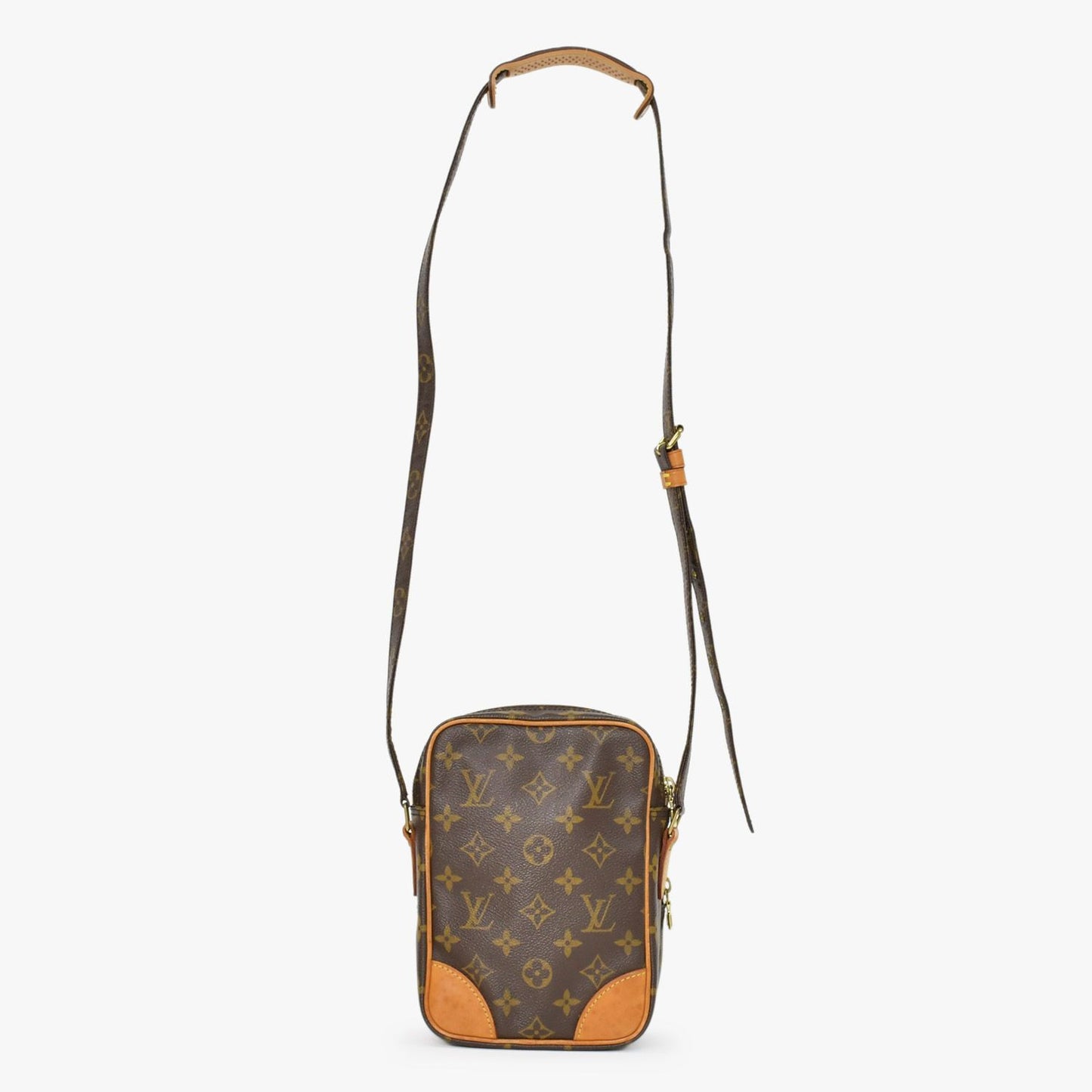 Louis Vuitton Amazon Shoulder Bag Monogram Leather Brown — view 3