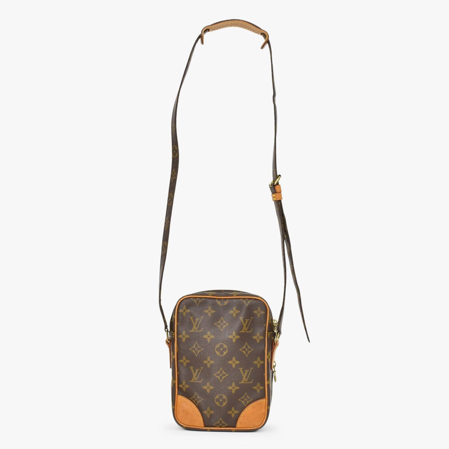 Louis Vuitton Amazon Shoulder Bag Monogram Leather Brown — view 3