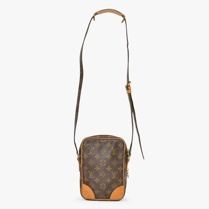 Louis Vuitton Amazon Shoulder Bag Monogram Leather Brown — view 3