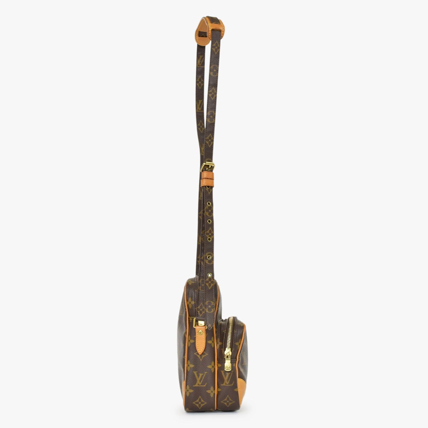 Louis Vuitton Amazon Shoulder Bag Monogram Leather Brown — view 4