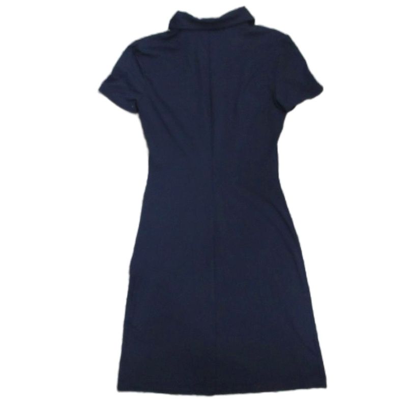 Fendi Vintage Dress Short Sleeve Knee Length Mini Logo Button Made in Italy 40