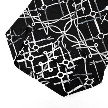 Hermes T-shirt Perfect Course Black White Size 34 Cotton Short Sleeve